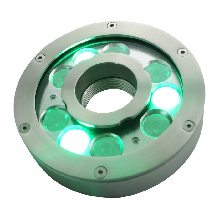 High power ip68 led ring underwater led light  9W 18w 27W fountain rgb led light 160mm